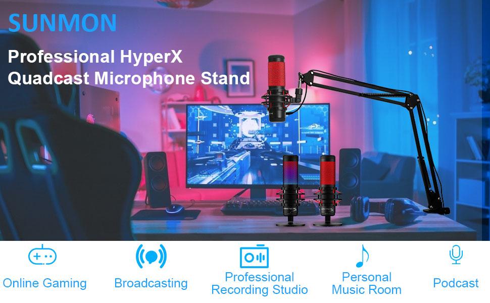 Professional HyperX Quadcast Microphone Stand