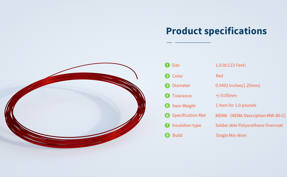 16 gauge enameled magnet wire