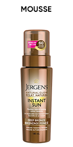 Jergens Natural Glow Instant Sun Sunless Tanning Mousse - Deep Bronze