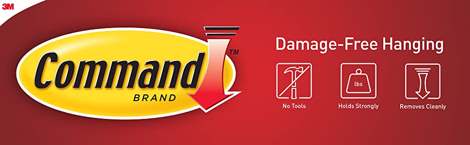 Command Brand Damage-Free Hanging graphics No tools, holds strongly, removes cleanly