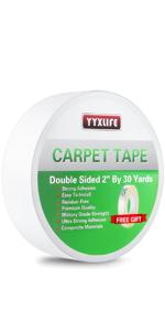 Double sided carpet tape rug tape