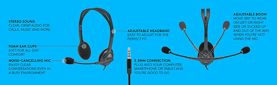 H111 Stereo Headset