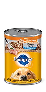 Pedigree Wet Dog Food Traditional Ground Dinner Chicken, Poultry, Complete, Balanced, Meal