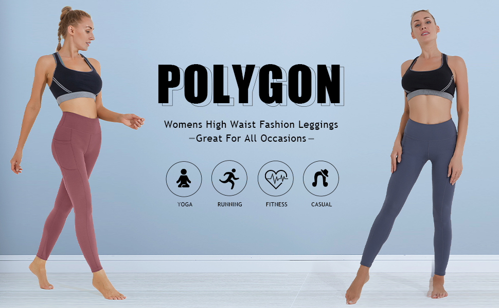 Polygon Yoga Pants for Women