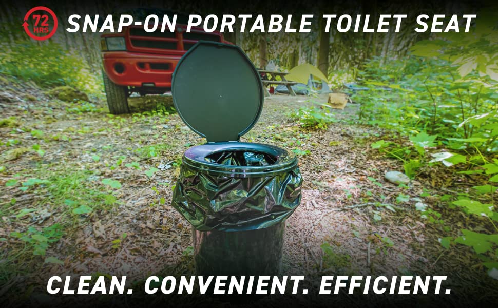 72 HRS Portable toilet seat 