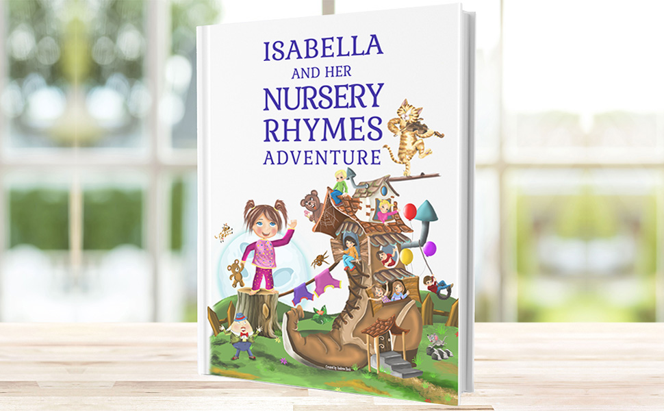 nursery rhymes book personalized for baby 1st birthday or any occasion for newborns toddlers gifts