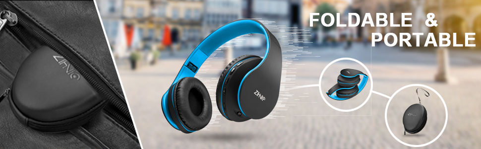 BLUE BLUETOOH HEADPHONES 002