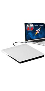  White External DVD Drive