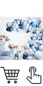 Macaron Blue Balloon Garland