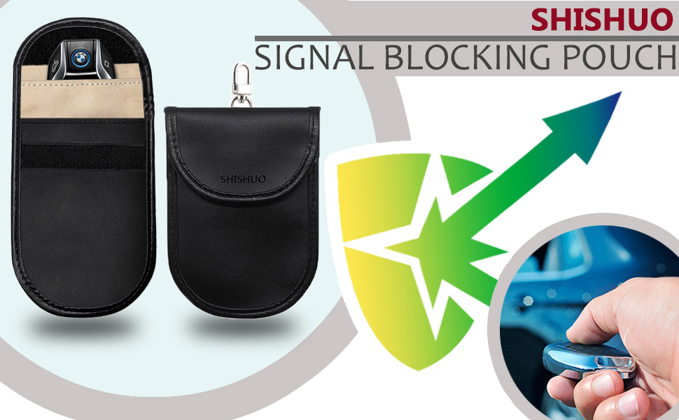 SHISHUO Car Key Signal Blocking Pouch