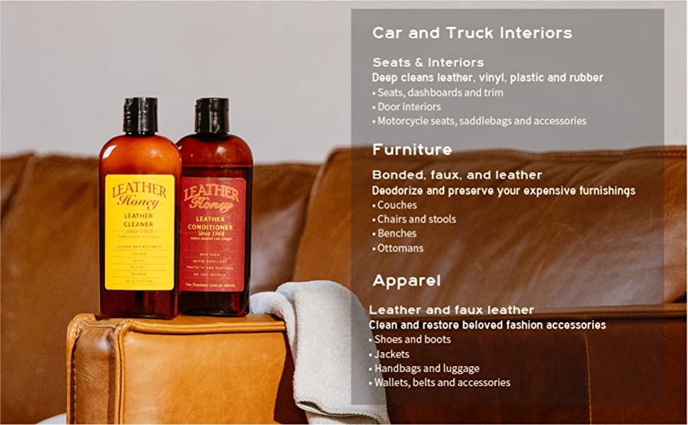 seats, interiors, bonded, faux, apparel, deep cleans leather, vinyl, plastic, rubber, dashboards