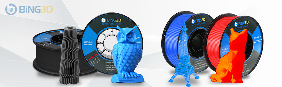 3D PLA printer filament, PLA-AT filament 1.75mm with dimensional accuracy 3D printer consumable