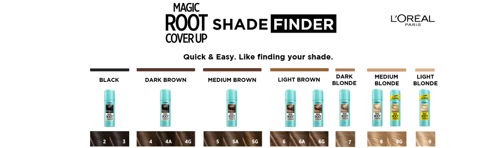 Magic Root Cover Up Shade Finder p1