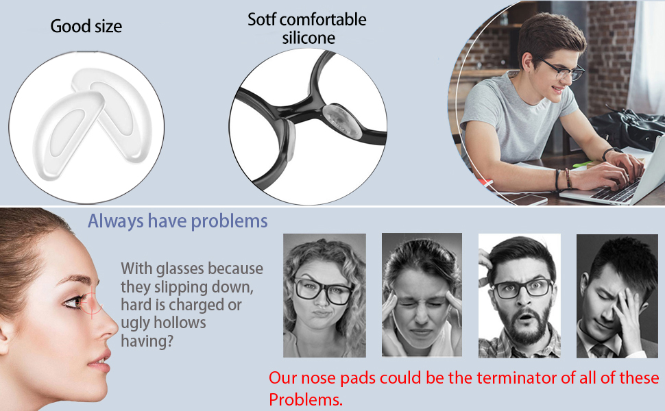 eyeglass nose pads