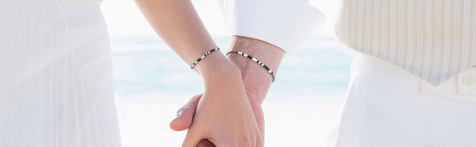 Handmade Morse Code Matching Bracelets