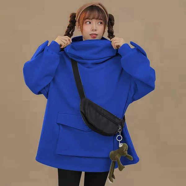 Cute Frog Sweatshirt for Womens Teens Girls Animal Cosplay Hoody Tops Anime Hoodie Kawaii Jumper Comfy Sweater - Image 4