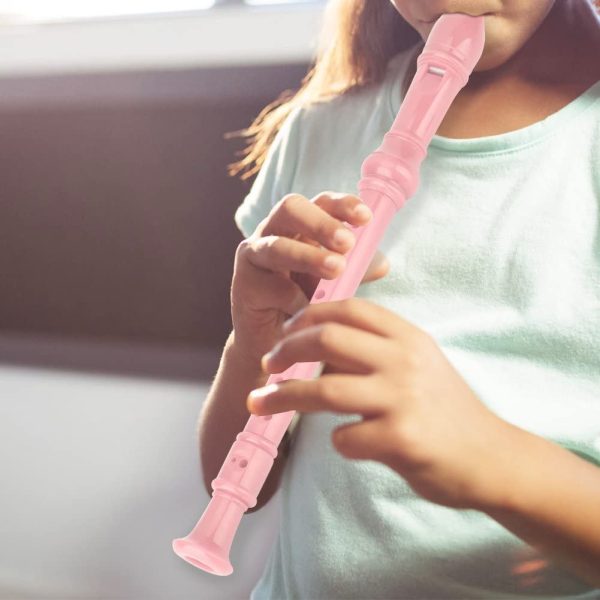 8 Holes Plastic Recorder, Soprano Recorder for Kids Beginners Christmas Gift(Pink) - Image 8