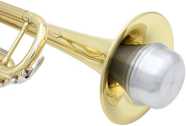 Honbay Lightweight Aluminum Practice Trumpet Mute Silencer for Jazz - Image 3