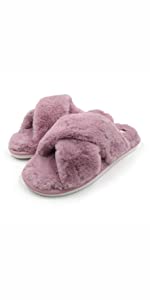 women fur fuzzy furry slipper