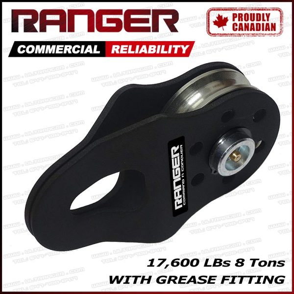 Ranger (8 Tons 17,600 LBs) Commercial Reliability Snatch Block with Grease Fitting by Ultranger - Image 8