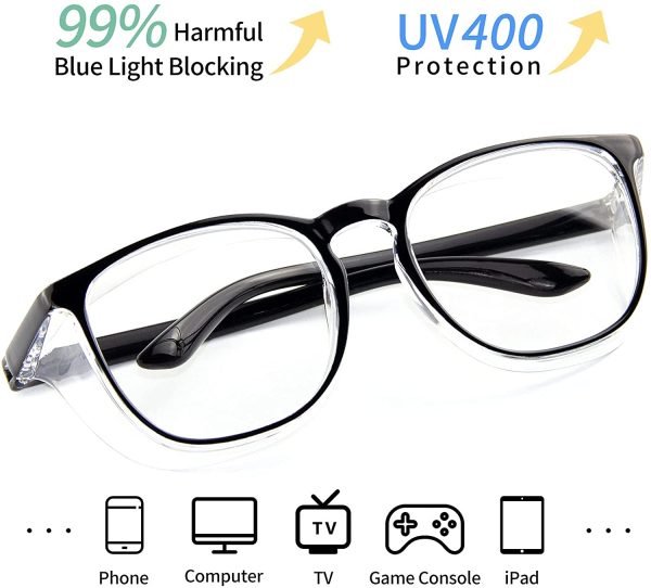 Safety Glasses, Blue Light Blocking Eyeglasses Anti Pollen Safety Goggles