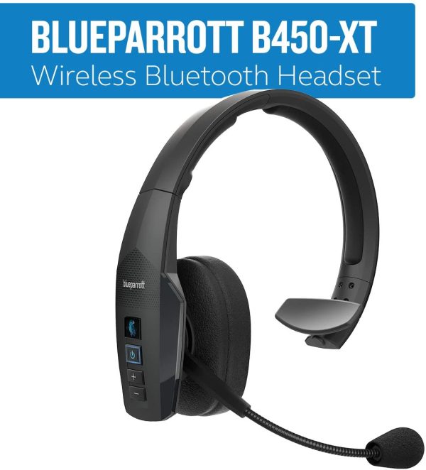 B450-XT Noise Cancelling Bluetooth Headset ?C Updated Design with Industry Leading Sound & Improved Comfort, Up to 24 Hours of Talk Time, IP54-Rated Wireless Headset,Black - Image 7