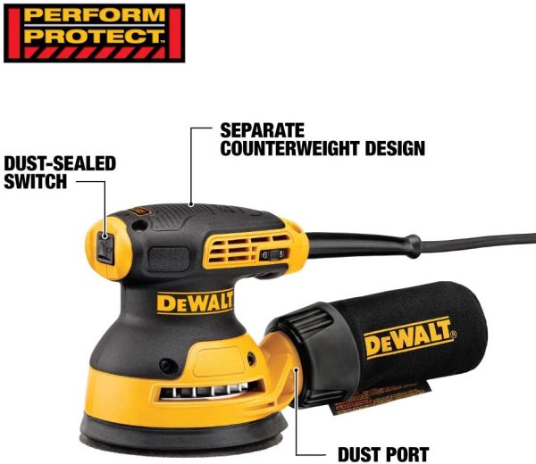 DEWALT Random Orbit Sander, 5-Inch (DWE6423K) - Image 4