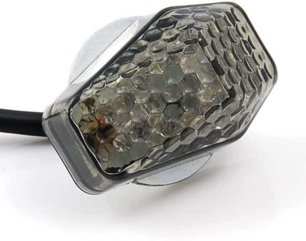 15 Amber LED Flush Mount Smoke Turn Signal Indicator Blinker Light Universal For Motorcycle Sport Street Racing Bike - Image 4