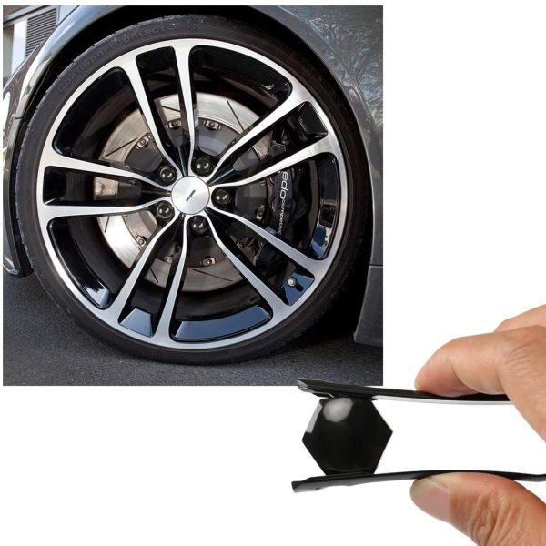 20PCS Plastic Wheel Lug Nut Cover Bolt Caps Protector with Removal Tool for Car(17mm, Black) - Image 3