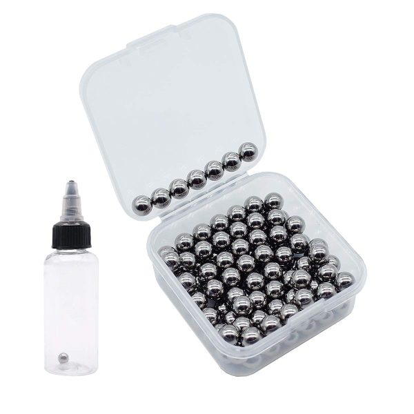 120 pcs Paint Mixing Balls Stainless Steel Mixing Agitator Balls for Mixing Model Paints, 5.5mm/apr. 0.22?? - Image 2