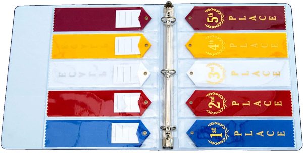 25 Swimming Gymnastics Track Award Ribbon Clear Pages Sheets Organizer Storage Holder Display - Mercurydean - Image 5