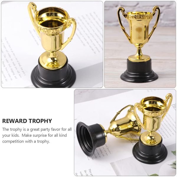 NUOBESTY Plastic Gold Trophies Gold Cup Trophy Kids Competition Prize Cups for Party Celebrations, Award Ceremony and Appreciation Gift 12pcs - Image 9