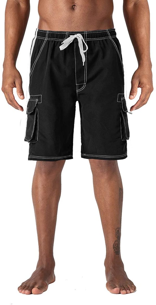 TACVASEN Men's Summer Quick Dry Swim Trunks Bathing Suit Shorts with Lining Men - Image 4