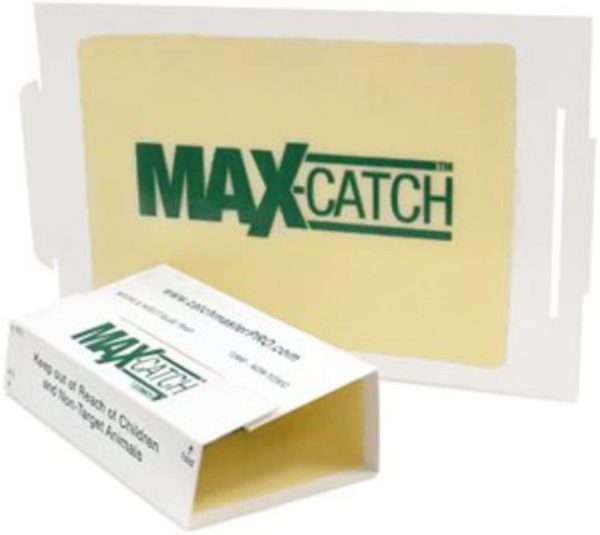 Max Catch Sticky Peanut Butter Scented Best Mouse & Insect Glue Boards on The Market Better Then Trapper LTD, JT Eaton, Victor & Masterline - 12 Pack