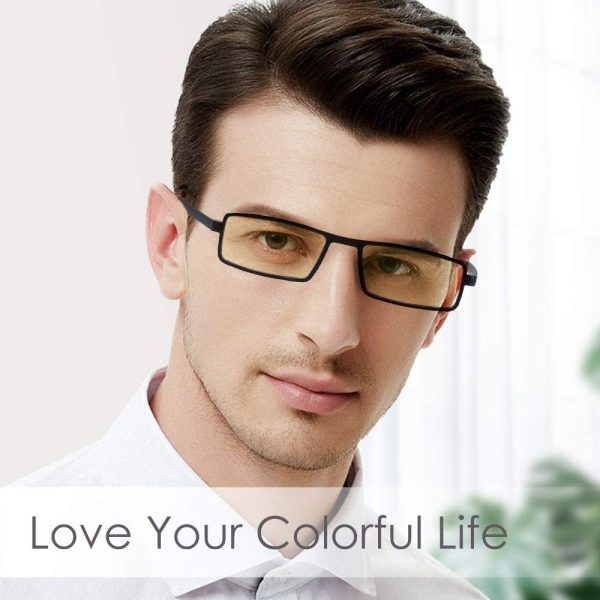 LUFF 4 Pcs Of Reading Glasses Flexible Temples, Anti-Blue Light And Ultra-Light Reading Glasses For Unisex - Image 4