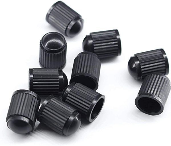 Universal 40Pcs Tire Valve Caps, Black Plastic Tire Stem Caps for Bicycles, Motorbikes, Cars, SUVs and Trucks (Caps Only) - Image 7