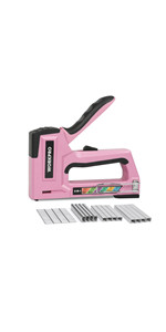 WORKPRO 6-in-1 pink staple gun with 4000pcs staples