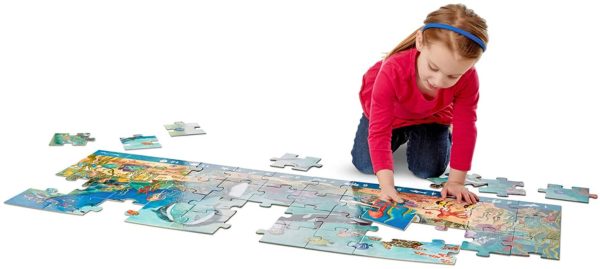 Melissa & Doug Search and Find Beneath The Waves Floor Puzzle (48 pcs, Over 1.21 Meters)