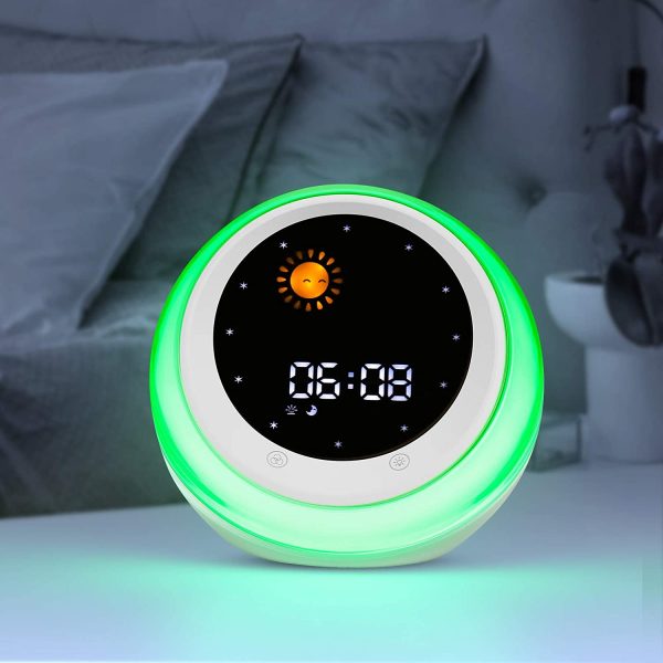 Time to Wake Alarm Clock for Kids, Children's Sleep Trainer, Kids Wake Up Light, Sleep Sound Machine - Image 6