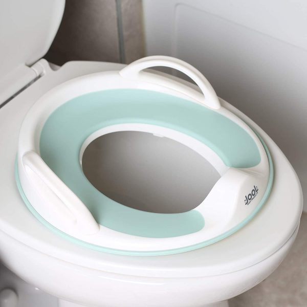 Potty Training Seat for Boys and Girls With Handles, Fits Round & Oval Toilets, Non-Slip with Splash Guard, Includes Free Storage Hook - Jool Baby - Image 4