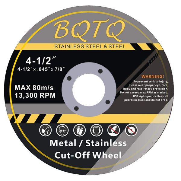 BQTQ 10 Pack Cutting Wheels for Angle Grinder 4-1/2 x 7/8-inch Thin Cutting Disc Metal and Stainless Steel Cut-Off Wheel