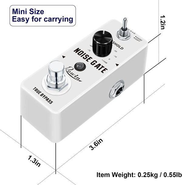 Rowin Guitar Noise Killer Noise Gate Suppressor Effect Pedal LEF-319 - Image 7