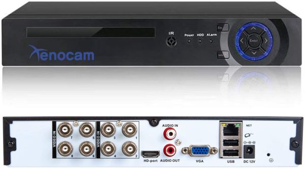 Xenocam 8CH 1080N Hybrid 5-in-1 AHD DVR (1080P NVR+1080N AHD+960H Analog+TVI+CVI) Standalone DVR CCTV Surveillance Security System Video Recorder Motion Detection HDD & Cameras not Included - Image 4