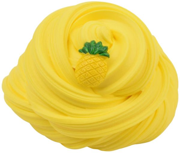 Keemanman Yellow Pineapple Butter Fluffy Slime, DIY Slime Supplies Kit for Girls and Boys, Stress Relief Toy Scented Slime Toy for Kids Education, Party Favor, Gift and Birthday(7oz) - Image 5