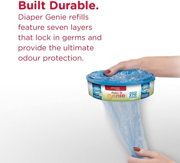 Playtex Baby Diaper Genie Diaper Pail System Refills, 1 Year Supply (9-Pack) - Image 9