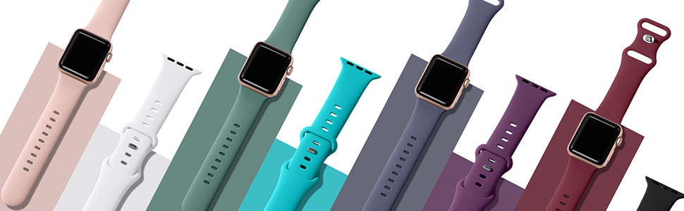 various decent colors for iWatch sport bands