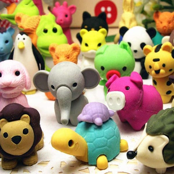 UBANTE Japanese Animal Erasers Bulk Kids Pencil Erasers Puzzle Erasers Mini Novelty Erasers for Classroom Rewards, Party Favors, Games Prizes, Carnivals Gift and School Supplies -  Pack - Image 4