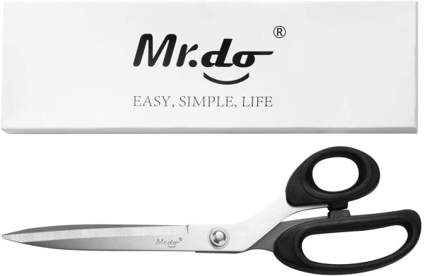 ? Sewing Scissors Professional Dressmaking Scissors Tailor Scissors Sharp Dressmaker Fabric Shears Classic Stainless Steel Long Blade for Cloth Tailoring Leather - Image 5