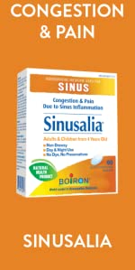 Sinusalia for congestion and pain related to sinus