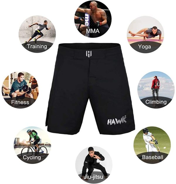 MMA BJJ Unisex Cross Training Gym Boxing Grappling Kickboxing Muay Thai Running Wrestling No Gi Workout Athletic Shorts - Image 2